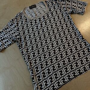 Fendi Vintage Short Sleeve Jersey Shirt